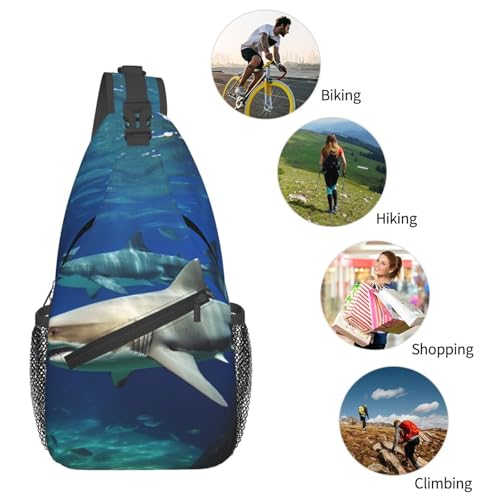 Bolso cruzado Two White Sharks para hombre y mujer miniatura 6