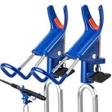 DZrudun Fishing Rod Holder for Ground, Pole Holders for Bank Fishing, Upgraded Fishing Gear, 360 Degree Adjustable, Folding Catfishing Equipment, Portable & Rust-Proof Pole Stand-2Pack