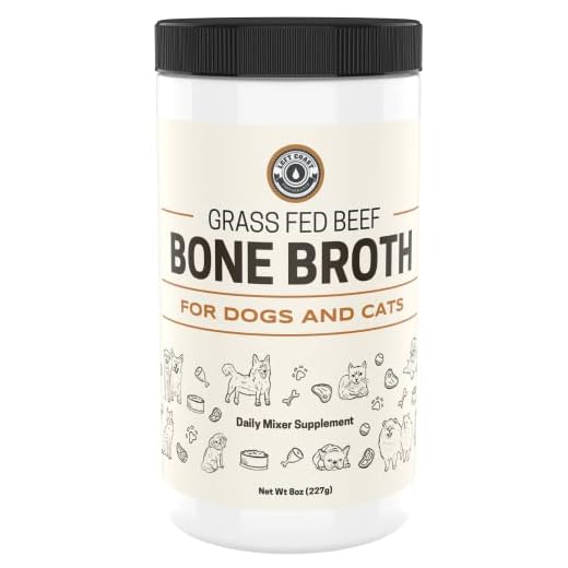 8oz Beef Bone Broth Powder for Dogs and Cats - Human Grade Grass-Fed for Picky Eaters - Supports Joints and Gut Health - Single Ingredient Dog Food Topper for Dry Food