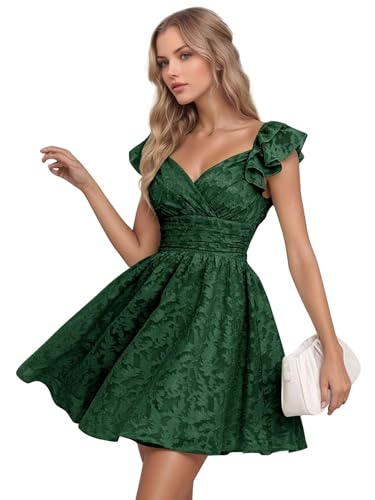 Sonlay Short Bridesmaid Dress with Sleeves Mini Homecoming Dresses for