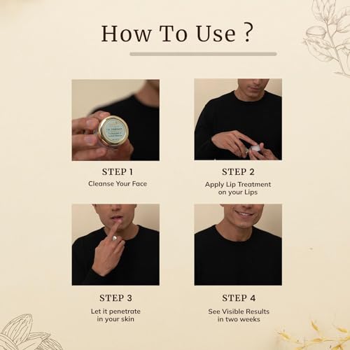 Image of Mellow Herbals Lip Balm Combo (Pack of 2) - Ayurvedic Vanilla Lip Cure & Herbal Lip Treatment with Almond Oil and Jasad Bhasma | Deep Moisturization for Dry, Cracked & Chapped Lips | Paraben Free | 12g Each