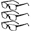 Black-3pcs All Clear Lens