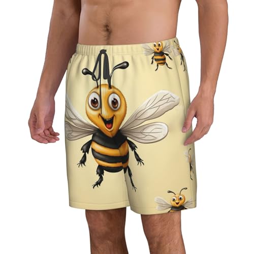 Men's Swim Trunks Honey Bee Quick Dry Board Shorts with Pocket Swimsuit Swimwear for Men Beach Shorts4
