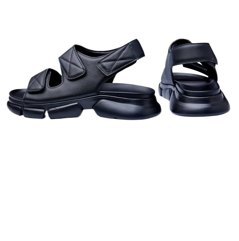 Men's Sandals Genuine Leather Breathable Outerwear Beach Shoes Casual Non-slip Sandals4
