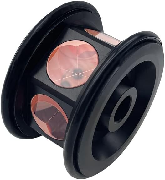 All Metal 360 Degree Copper Coated Reflective Prism For Robotic Total Station 0 mm offset