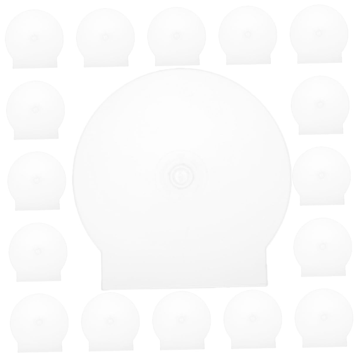 PRETYZOOM Custodia Trasparente per CD e Dvd Portatile, in Plastica Rigida, Resistente a Graffi, Formato Standard, per Viaggi e Archiviazione Domestica, Confezione da 50 Pezzi