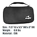 Axglo Golf Accessories Storage Case | Lightweight & Practical Golf Storage Organizer with Carabiner | Large Storage Space for Tees, Gloves, & Ball Caps Perfect Golf Gifts | Black