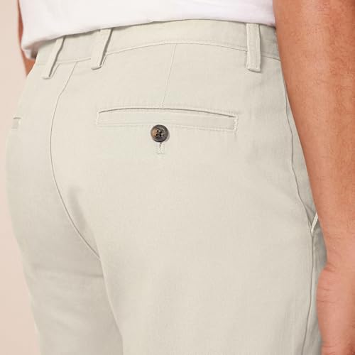 Amazon Essentials Men\'s Classic-Fit 7\" Chino Shorts, Stone, 33 - Thumbnail 4