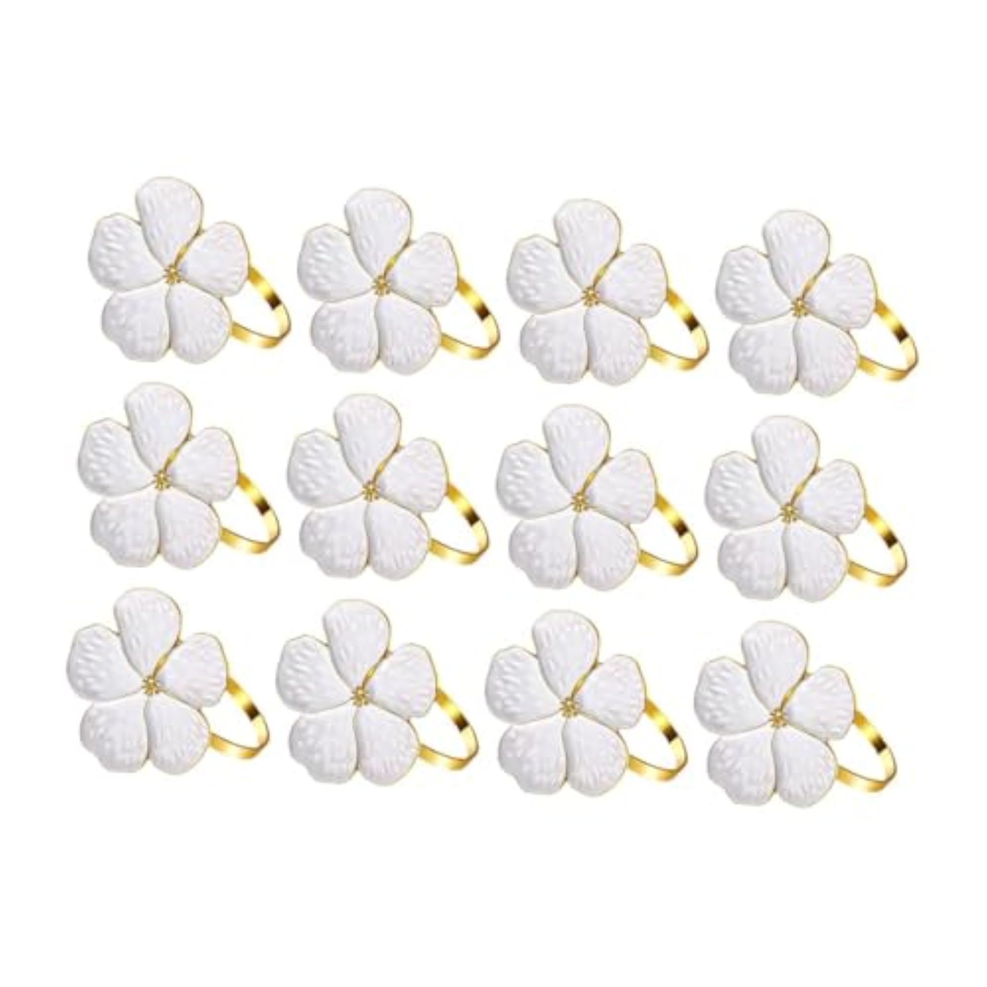 12 Pieces Napkin Rings Table Decoration for Birthday Buffet