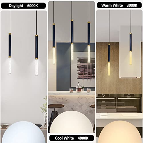 6-Lights H-Type Track Lighting Complete Kit Include 6.56Ft H Track Lighting Rail, 3-Colors Dimmable Led Track Pendant Lighting Fixtures With 3.14Ft Cord For Dining Room Kitchen Island Restaurant #TOP3