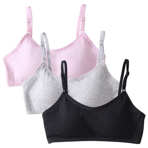 Celiodd 3 PCS Bustier Mädchen, Mädchen Sport BHS Teens...