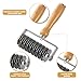 Lattice Pastry Cutter – Stainless Steel Roller Cutter with Wooden Handle for Pie, Beef Wellington, Pastry & Bread – Easy Lattice Pattern – Otawe