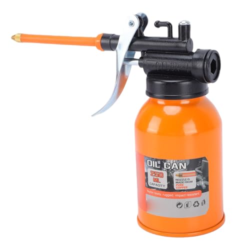 VBESTLIFE Lata de Engrasador con Bomba Manual de 250 Ml con Pico Recto