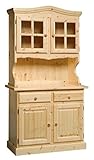 Medidas: 103x46 H199cm Arredamenti Rustici Alacena Rustica 2 Puertas en Pino Macizo - Bruto