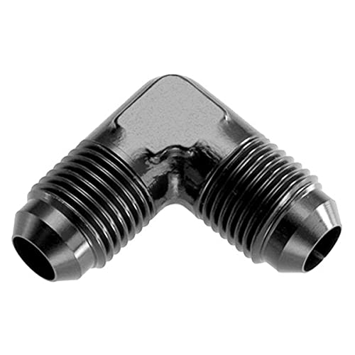 04 Male 90 Degree an & JIC Flare Adapter - Black