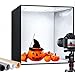 Fotografia Box, Tenda Studio Fotografico 58×60×58cm con Luminosità Regolabile, Kit di Illuminazione Fotografica Portatile Pieghevole con 156 Luci LED 4 Fondali Colorati