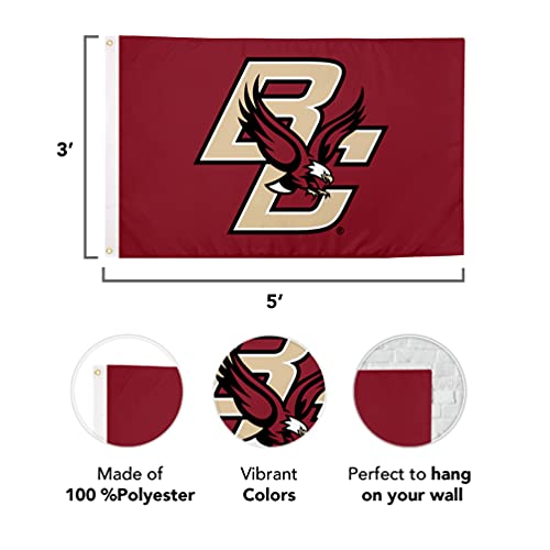 Desert Cactus Boston College Flag Eagles Bc Flags Banners 100% Polyester Indoor Outdoor 3X5 (Style 1) #TOP1