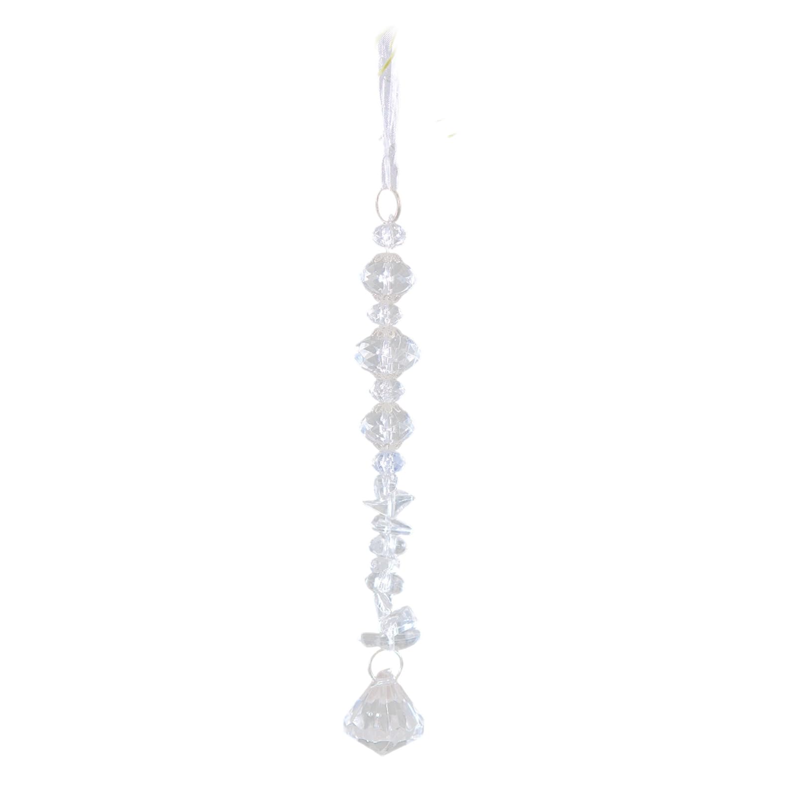 Kalttoy I Shatterproof Acrylic Snowflake Ornament Crystal Ce Drops Hanging Decoration For Wedding Christmas Tree Decoration Hanging Snowflake Ornament