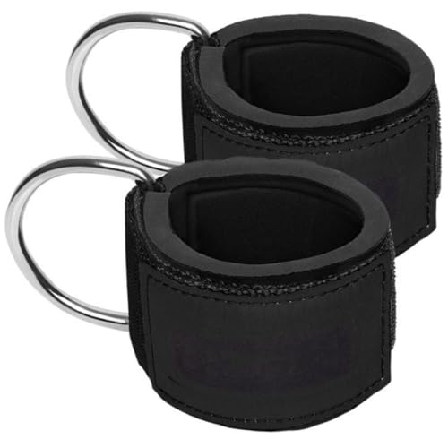 Cabilock 2 Piezas Correas de Tobillo para Máquina de Gimnasio con Hebilla Ajustable para Entrenamiento de Piernas y Glúteos Casa y Gimnasio