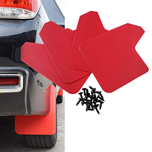 Rally MF12 BAS BLK - Guardabarros universal (40 x 30 x 3 mm, con tornillos), color rojo