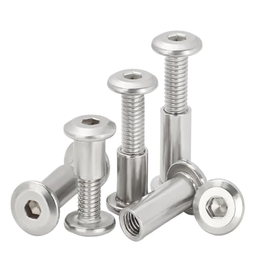 KIZUNA Tools 2-10 個 M3 ? M8 304 ステンレス鋼家具ナットネジフラット六角スプリントネジナットコンビネーションアルバムバット帳簿ネイル((OD10mm)m8x30 2pc)