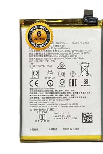 Image of Original BLP933 Battery for Oppo K10 CPH2373 Battery with 6 Month Warranty**(SEP44)