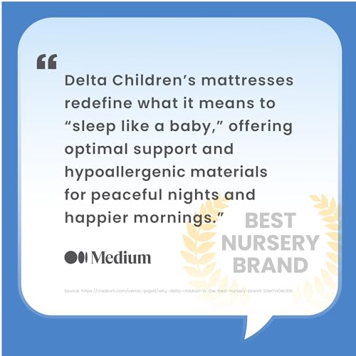 Delta Children Sweet Beginnings Dual Sided Baby Crib Mattress and Toddler Mattress, GREENGUARD Gold and CertiPUR-US Certified, Firm Plant-Based Foam, Waterproof, 5 Year Warranty, Made in USA - image 9
