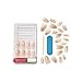 KISS Classy Nails Premium, Press-On Nails, Nail glue included, 'Gleamin', White, Medium Size, Almond Shape, Includes 30 Nails, 2G Glue, 1 Manicure Stick, 1 Mini File