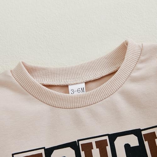 Toddler Baby Boy Football Outfit Letters Print Crewneck Sweatshirt Long Sleeve Pullover Shirt Tops Cute Fall Winter Clothes4