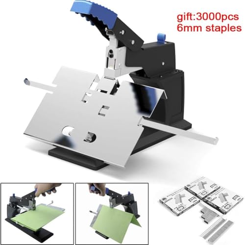 Cucitrice manuale A3/A4 piatta, capacità 60 fogli, per casa, scuola, ufficio, macchina da cucire a sella