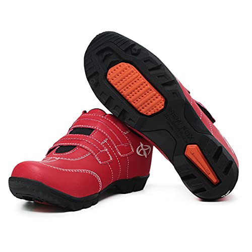 Tenis Sapatilha Ciclismo New Fox Bike Way2 Masculino e Feminino Cor:Vermelho;Tamanho:41