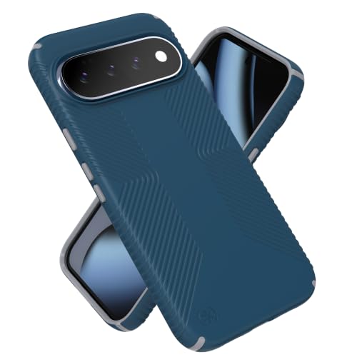 Image of Speck Presidio2 Grip Case, Pixel 11 Pro XL, Deep Sea /Silver Metallic