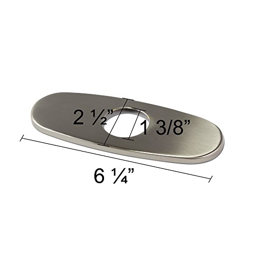 Plaque couvercle protection Luxier DKPL-7B robinet cuisine évier 4 pouces