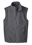 Men's Soft and Cozy Fleece Vests in 8 Colors: Adult Sizes XS-6XL
