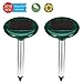 Produktbild ZEBRAFI 2 Stück Solar Maulwurfabwehr,Ultrasonic Solar Maulwurfschreck,Mole Repellent, Maulwurfbekämpfung, Schädlingsbekämpfung mit IP56 für Den Garten (Grün)