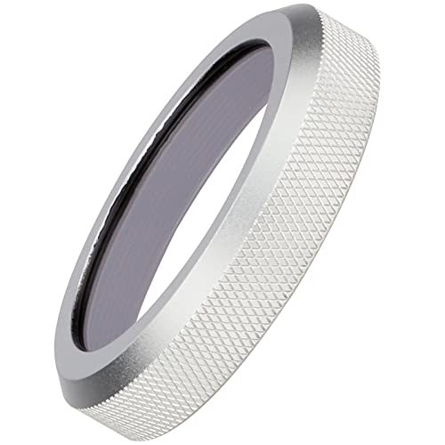 UV Filter and Hood for Fuji X100VI Fujifilm X100V Camera Lenses - Weather-Sealed UV Filter with Protection Against Dust and Water-Silver