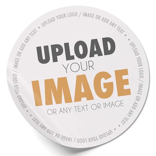 Personalised Stickers Custom Logo Photo or Text Labels for Business Packaging Crafts & Favours Semi Gloss Finish Sheets (51mm)