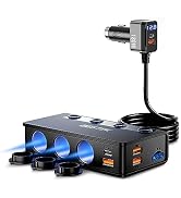 BESTEK シガーソケット 180W 3連 車 USB カーチャージャー 車載充電器