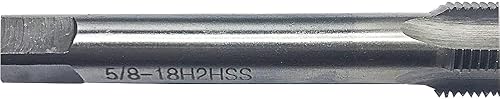 Vista 32 de 5/16"-20 UN HSS Tap and Die Set, Macho de rosca de la máquina y el hilo redondo de la ONU mueren mano derecha 5/8"-18 Tap&die