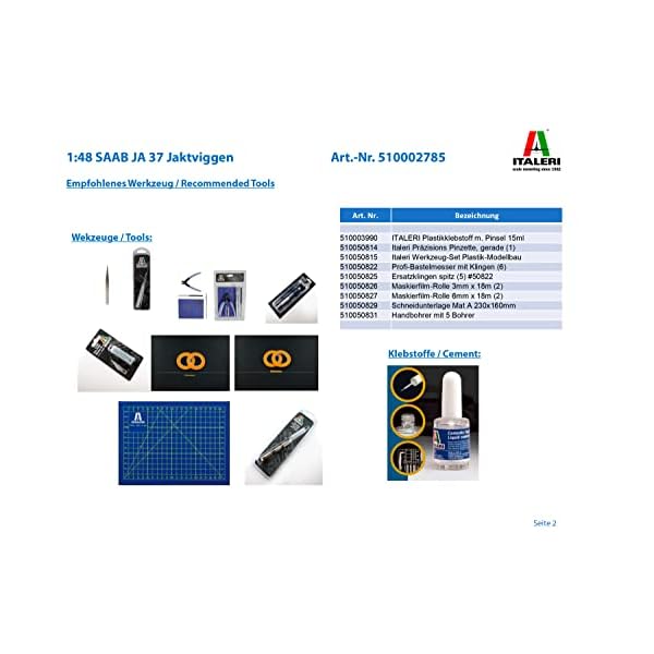 Italeri 510002785 Other License 1:48 SAAB JA 37 Jaktviggen – Bild 4