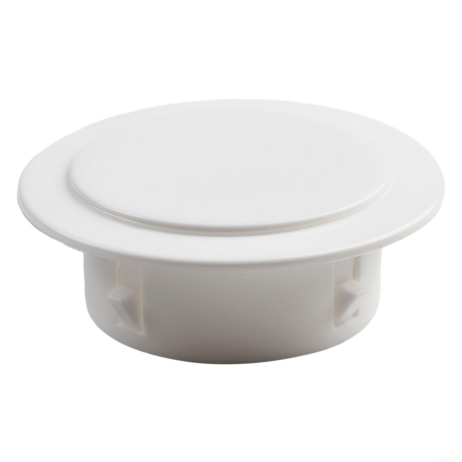 40-100mm Air Conditioning Hole Decorative Cover Plastic Detachable Wall Hole Cover for Air-conditioning Pipe Sealing Cover White Round(80mm)