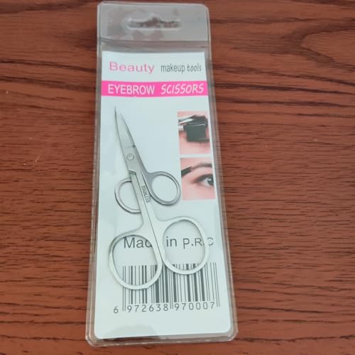 Kit 05 Tesouras Tesourinhas ponta Curva para Manicure Unhas Sobrancelhas Extensão de Cílios