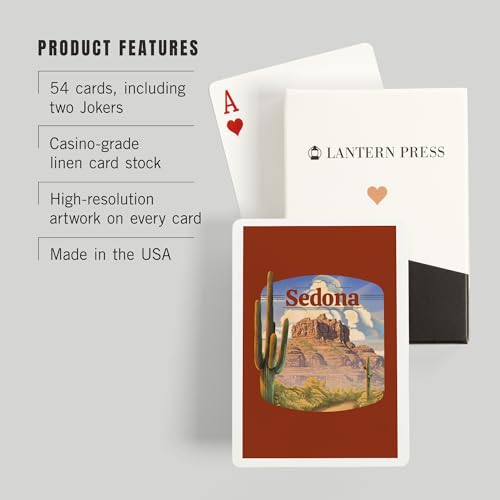 Naipes Poker Sedona Arizona 52 Cartas Tamaño Poker miniatura 3