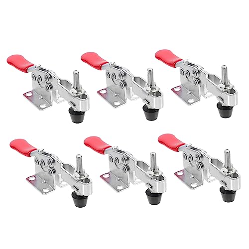 Mipcase Extended Use Toggle Clamp 10pcs Metal Quick Clamp Fixed Hold Aid Tool Comfortable to Hold Design
