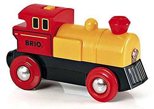 Brio - 33594 - Jeu de Construction - Locomotive à Pile Bi Directionnelle - Jaune