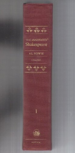 THE ANNOTATED SHAKESPEARE-VOLUME 1 THE COMEDIES 0856130850 Book Cover