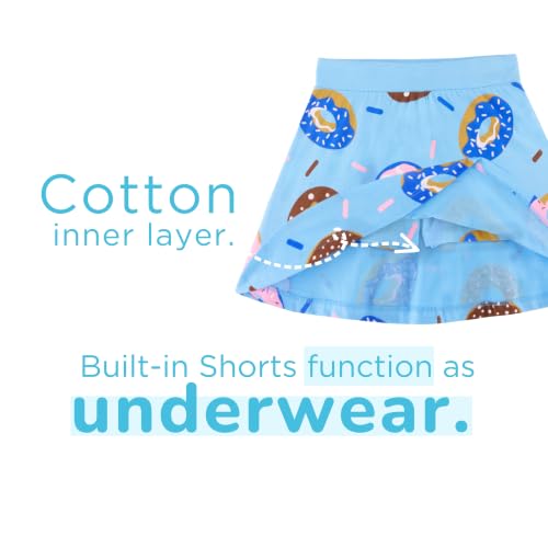Image of YouGotPlanB Cotton Skater Skirt for Girls | Pack of 1 | Ages 3-16 Years | Attached Inner Shorts | Ideal for Sports & Play