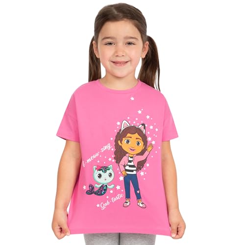 DreamWorks Gabbys Dollhouse Shirt | Girls T Shirt Gabby and Mercat | Girls T Shirts3