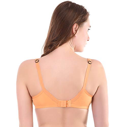 Image of Women Maternity Non Padded Bra - Made of Pure Cotton Full Coverage Non Wired Seamless Pushup Soft Cup for T-Shirt Saree Dress Sports Garment for Daily Use Everyday