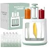 Momcozy Squeeze Station,Baby Food Maker,Pouch Filler for Homemade Baby Puree, BPA-Free, Dishwasher Safe, with Reusable Baby Food Pouches for Babies & Toddlers